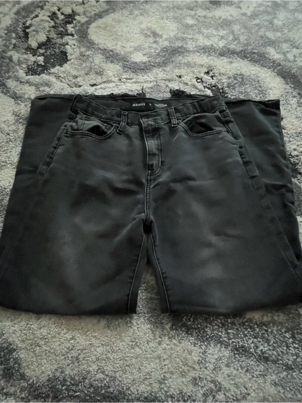 black baggy wide leg jeans